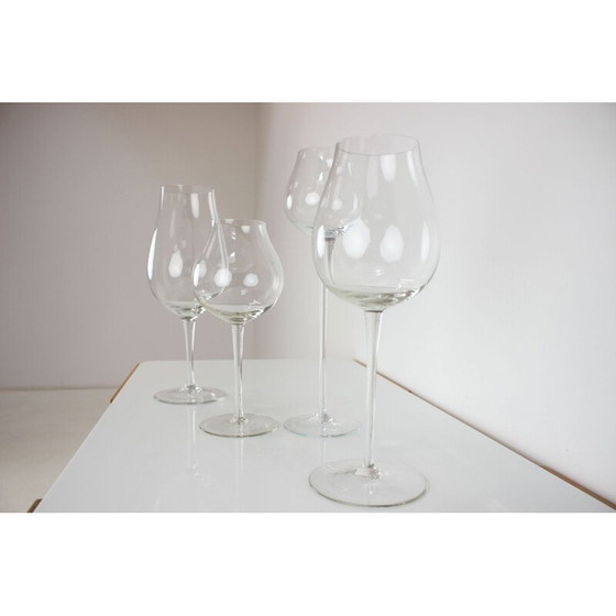 Image 1 of Set of vintage glass cups, Czechoslovakia 1960