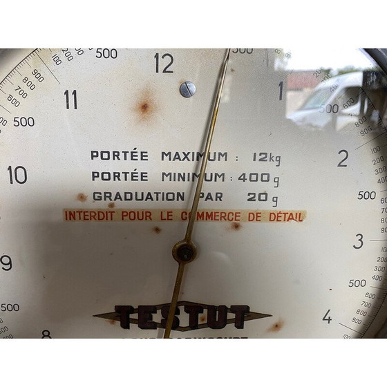 Image 1 of Bilancia industriale in metallo vintage Testut, 1950