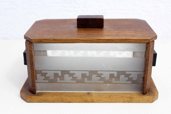 Image 1 of Art Deco Wood And Glass Box