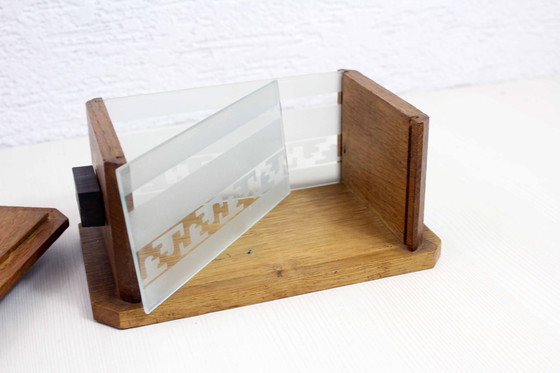 Image 1 of Art Deco Wood And Glass Box