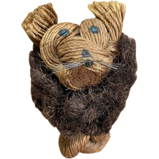 Image 1 of Scultura di animali vintage in corda di Kay Bojesen, 1960