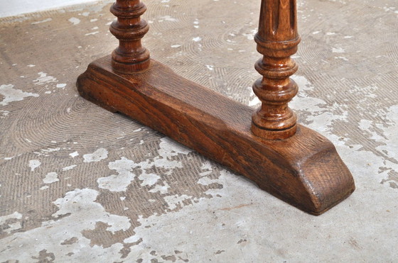 Image 1 of Antique Oak Bench