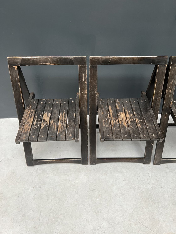 Image 1 of 4x Aldo Jacobsen Trieste folding chairs, 1960s