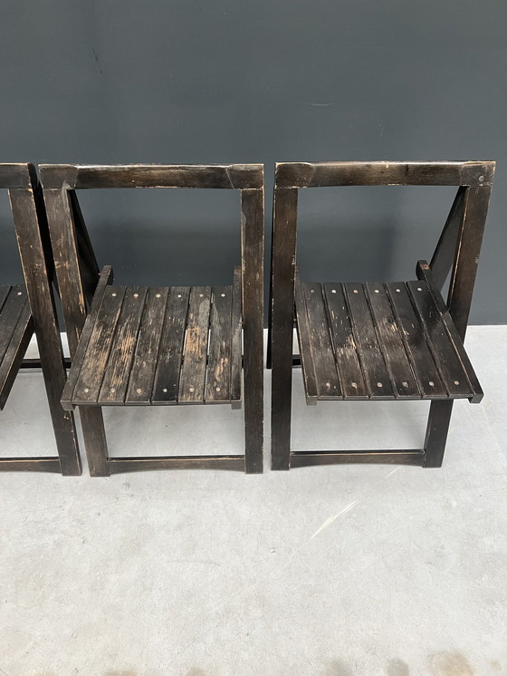 Image 1 of 4x Aldo Jacobsen Trieste folding chairs, 1960s