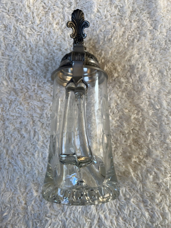 Image 1 of Unique Collector's Item Crystal Beer Mug