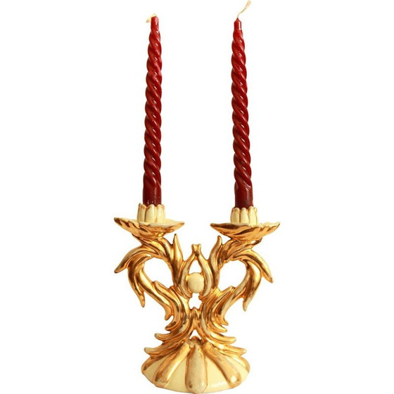 Image 1 of Vintage art deco ceramic candle holder, Italy 1940