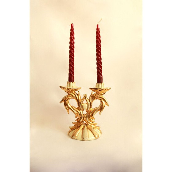 Image 1 of Vintage art deco ceramic candle holder, Italy 1940