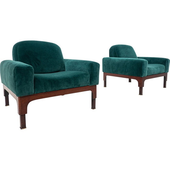 Image 1 of Pair of vintage Romantica armchairs by Piero Ranzani for Elam, Italy 1960s