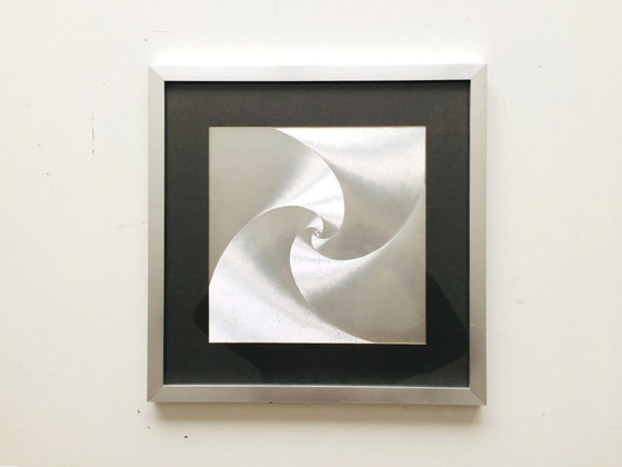 Image 1 of 80S Op Art Kinetic Print Barbara Lüdinghausen Vintage