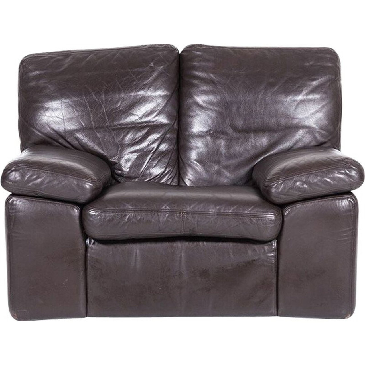 Poltrona lounge Bonheur vintage in pelle italiana di Titiana