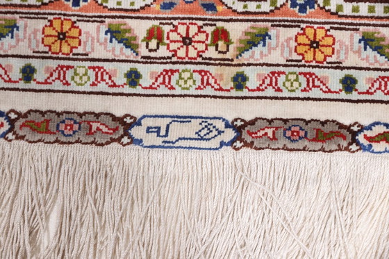 Image 1 of Alfombra de pasillo de seda Hereke con calidad 10/10 - Puro lujo ~1 millón de nudos/m²