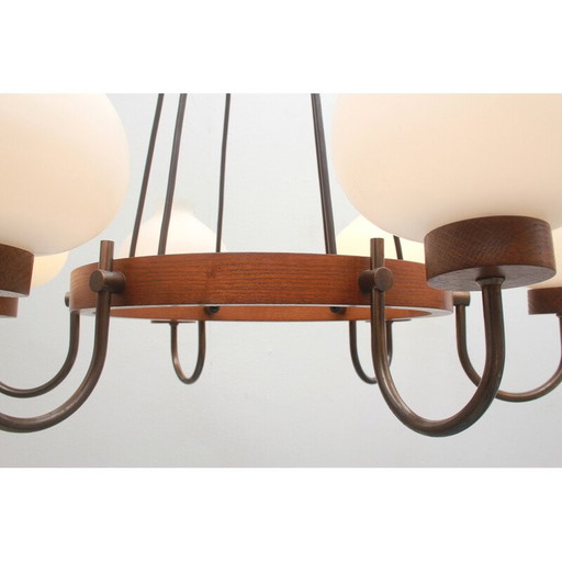 Vintage pendant lamp in opalglass, 1960s