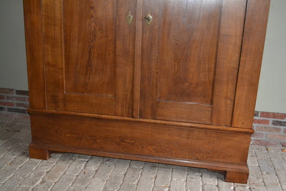 Image 1 of Antique Oak Wooden Rig Cabinet.