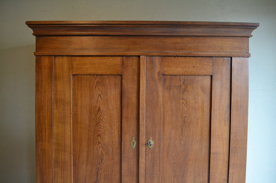 Image 1 of Antique Oak Wooden Rig Cabinet.