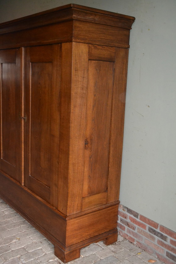 Image 1 of Antique Oak Wooden Rig Cabinet.