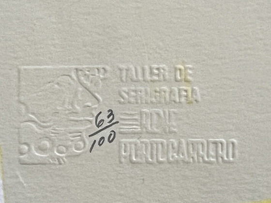 Image 1 of Wifredo Lam, Cuba, Screen Printing From The René Portocarrero Workshop, Certified In 2002.