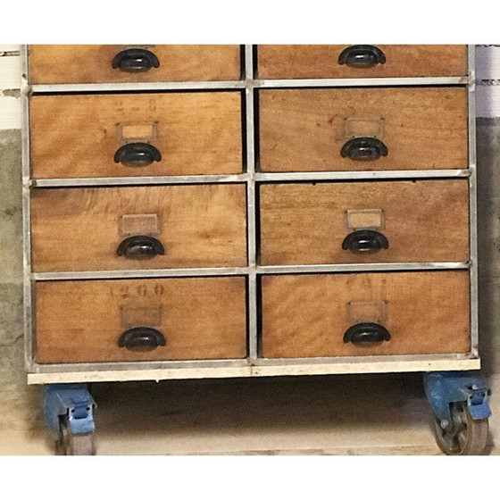 Image 1 of Vintage light wood chest of drawers