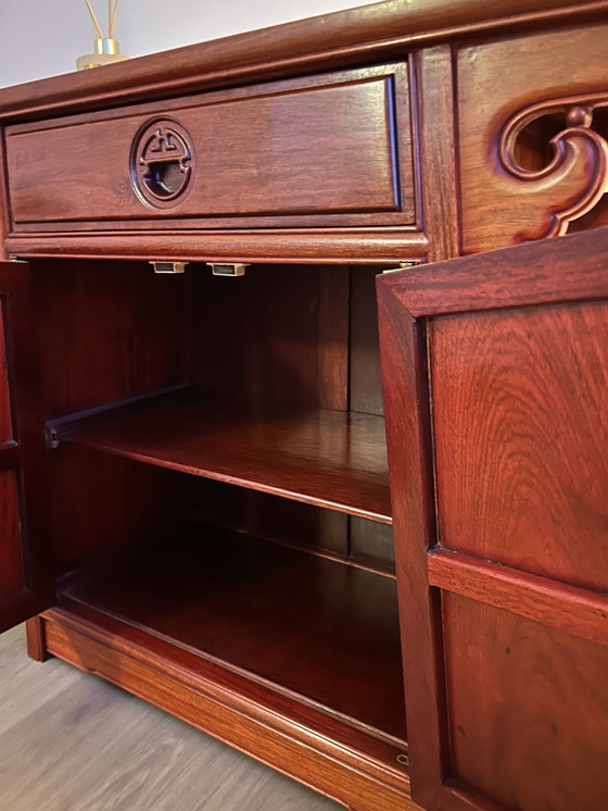 Image 1 of Beautiful Oriental Rosewood Console