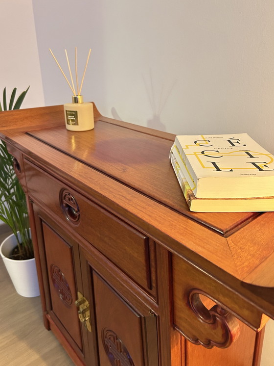 Image 1 of Beautiful Oriental Rosewood Console