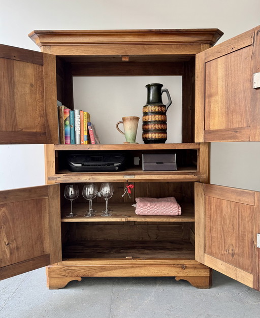 Large Antique Linen Cabinet