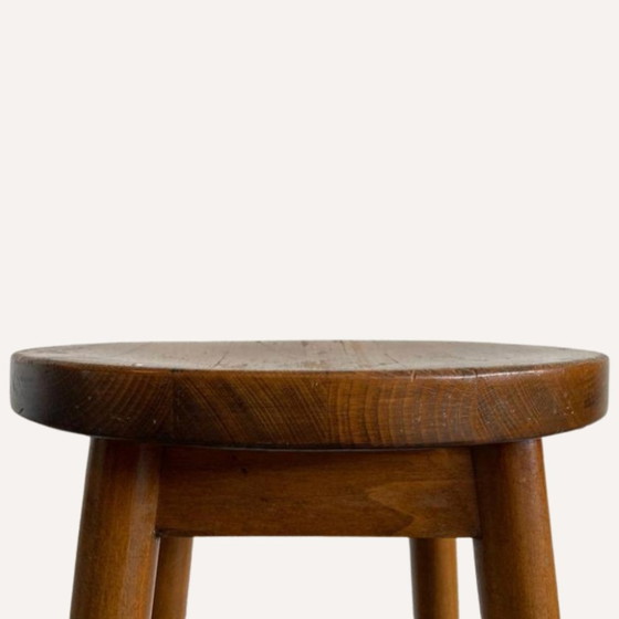 Image 1 of Dutch Art Deco Amsterdam School Stool