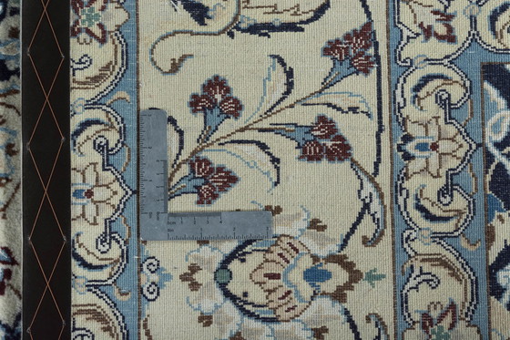 Image 1 of 298 X 216 Cm Hand-Knotted Nain Rug With Silk