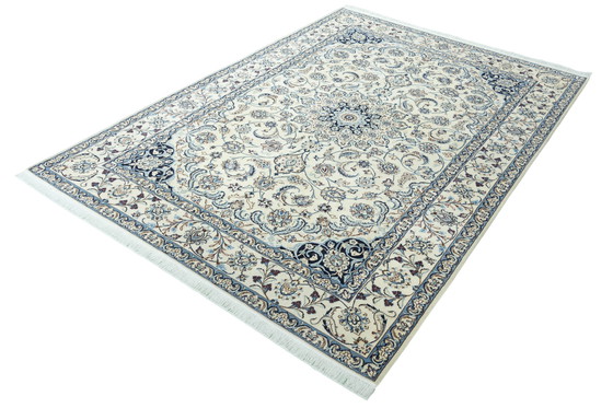 Image 1 of 298 X 216 Cm Hand-Knotted Nain Rug With Silk