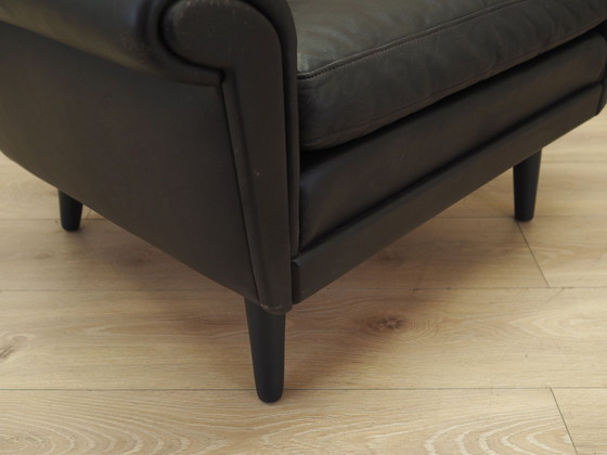 Image 1 of Sillón de cuero marrón, diseño danés, años 60, Diseñador: Aage Christiansen, Fabricación: Erhardsen &amp; Andersen