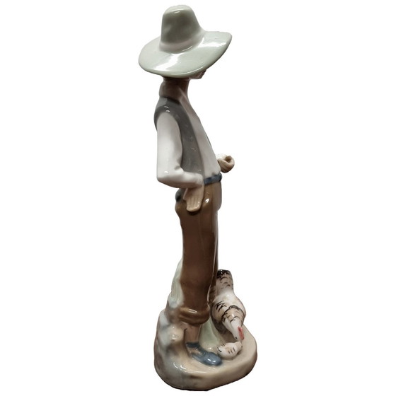 Image 1 of Vintage Porcelain Statuette Of A Young Man