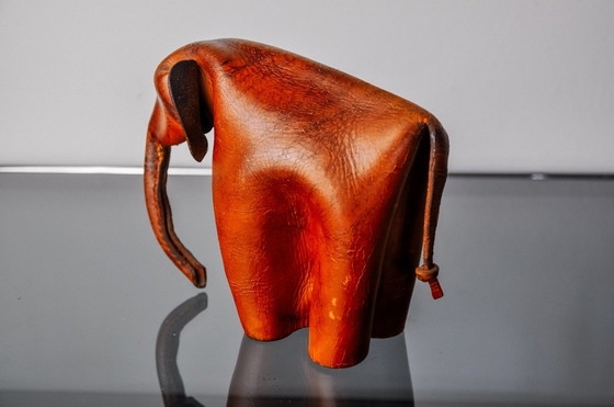 Image 1 of Leather Elephant By Deru Wiesbaden, Germany, 1960