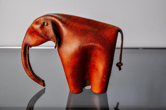 Image 1 of Leather Elephant By Deru Wiesbaden, Germany, 1960