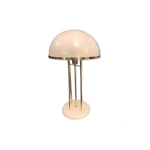Vintage brass mushroom lamp, Italy