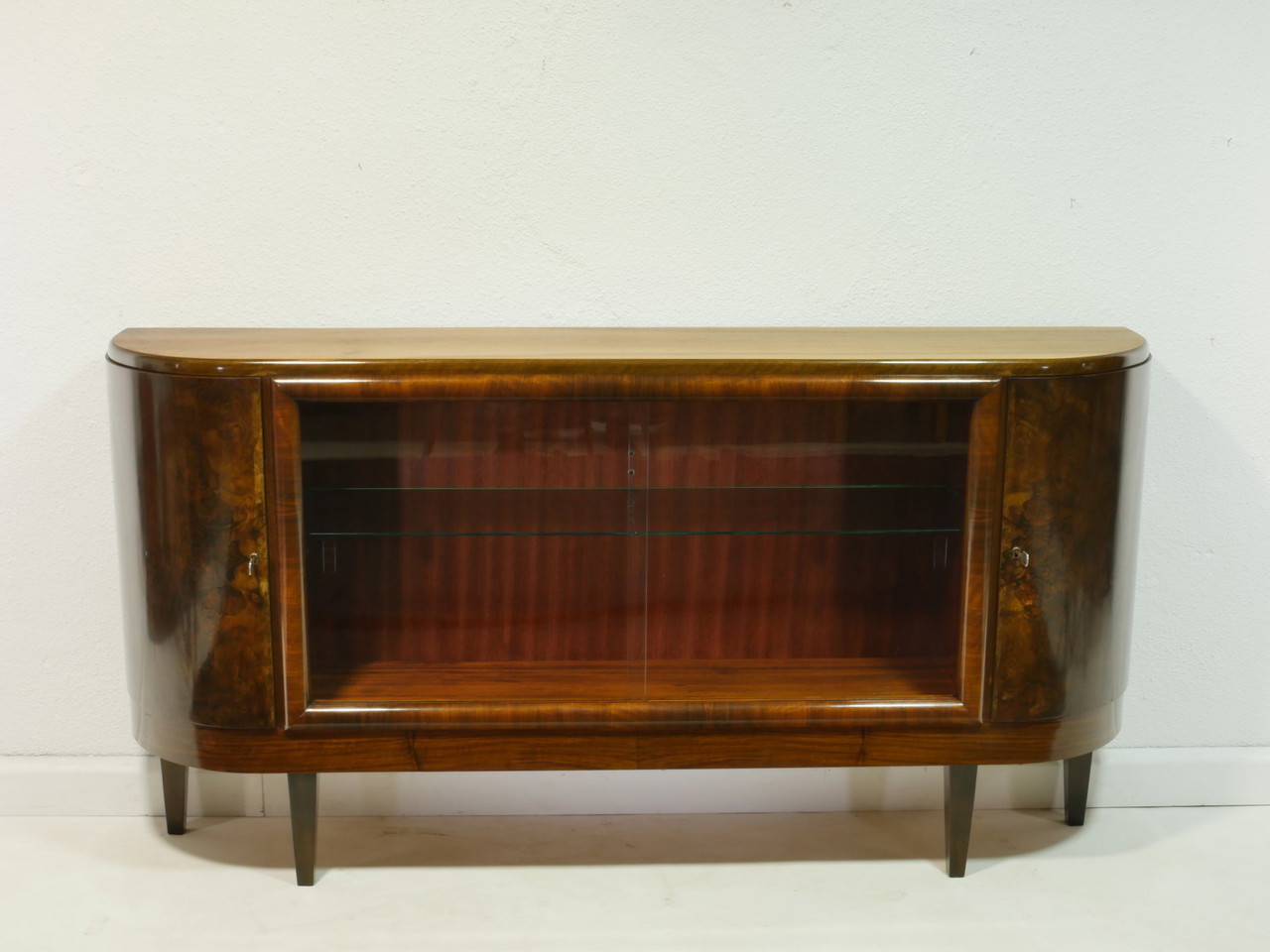 Credenza vintage con vetrina, anni '50, Germania