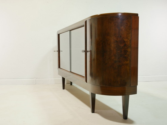 Image 1 of Buffet vintage avec vitrine, années 50, Allemagne