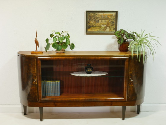Image 1 of Vintage sideboard with display cabinet, 50s, Germany