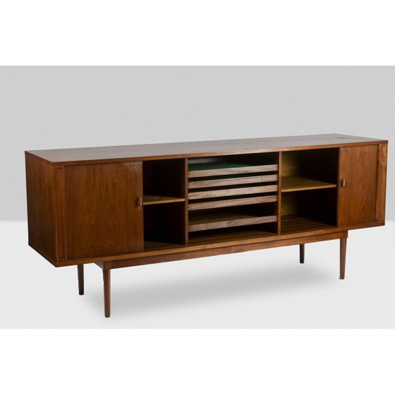 Image 1 of Vintage rectangular teak sideboard by Peter Løvig Nielsen, Denmark 1970