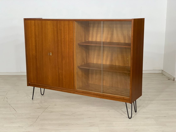 Image 1 of Mid Century highboard armoire vitrine vintage