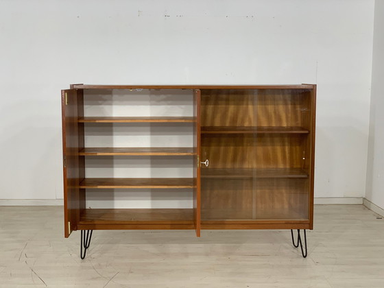 Image 1 of Mid - Century highboard cabinet display cabinet vintage