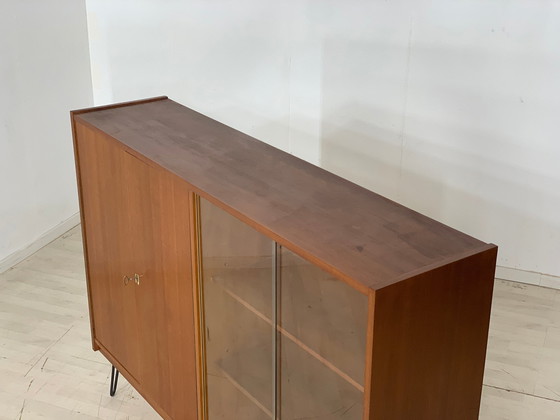 Image 1 of Mid Century highboard armoire vitrine vintage