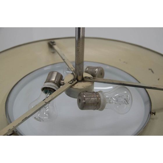 Image 1 of Vintage brass and ceramic chandelier by Franta Anyz for IAS, 1920