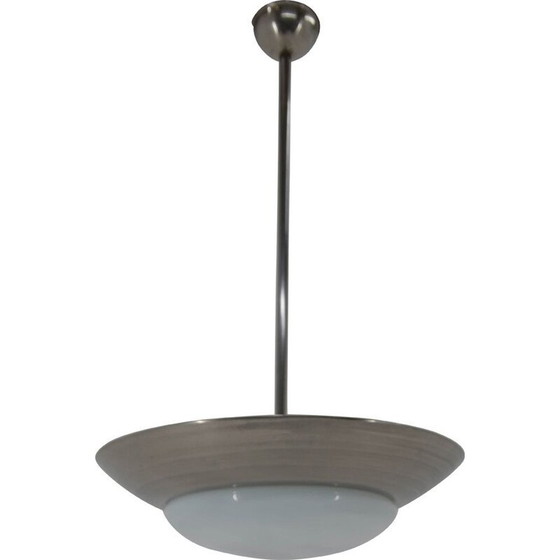 Image 1 of Vintage brass and ceramic chandelier by Franta Anyz for IAS, 1920