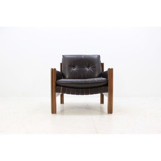 Image 1 of Vintage Scandinavian armchair in leather