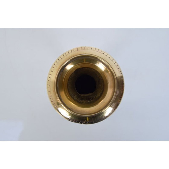 Image 1 of Jarrón de latón de mediados de siglo, India, década de 1960