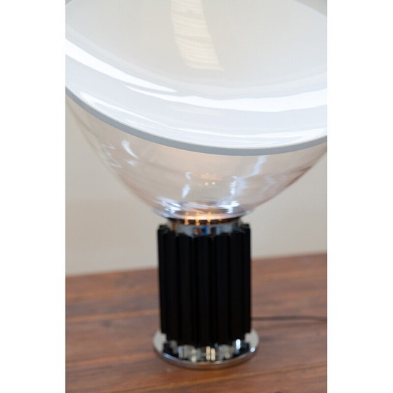 Image 1 of Vintage Taccia lamp in glass and metal by Achille and Pier Giacomo Castiglioni for Flos, Italy 1962