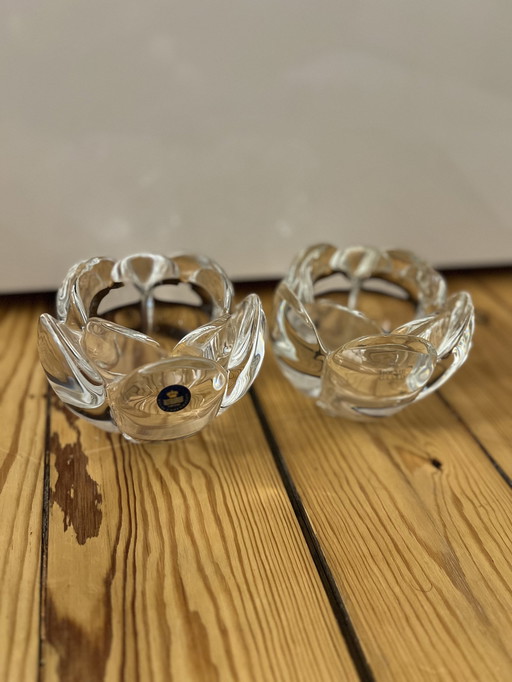 2X Holmegaard Lotus candle holder