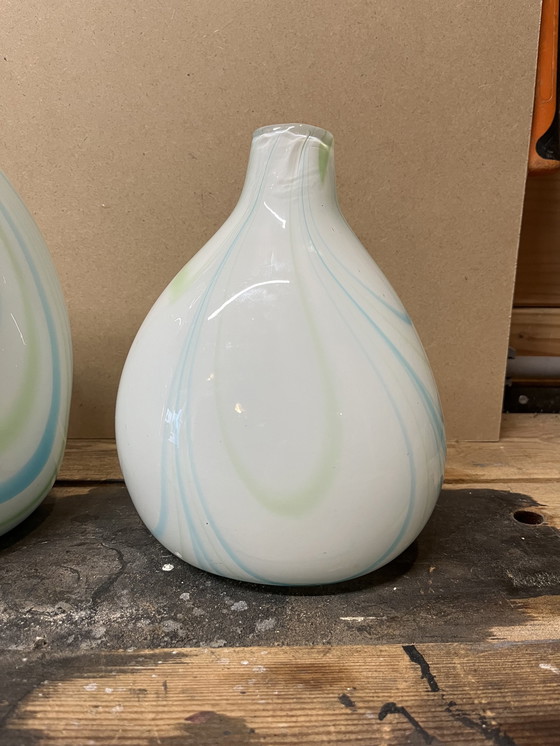 Image 1 of 2x Mid century swirl vase