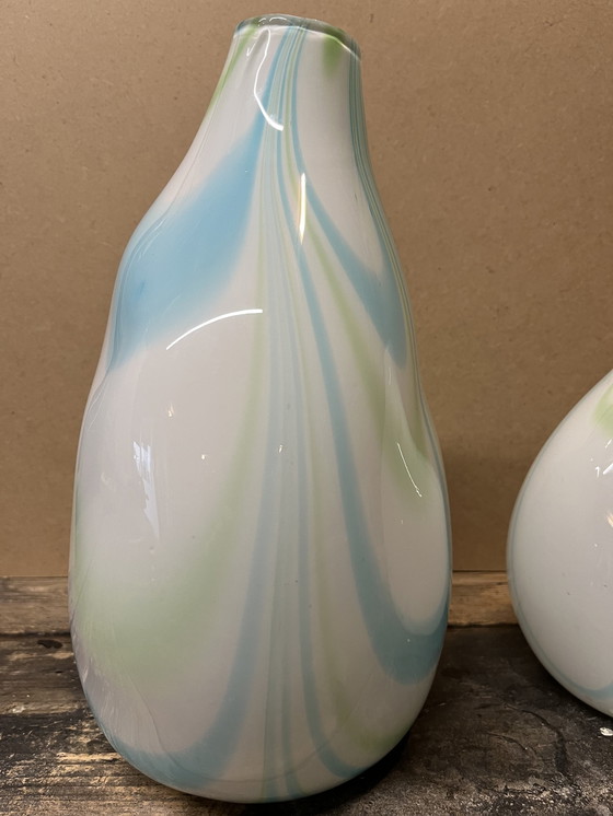 Image 1 of 2x Mid century swirl vase