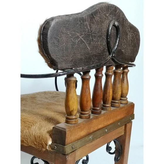 Image 1 of Poltrona vintage in pelle, 1970