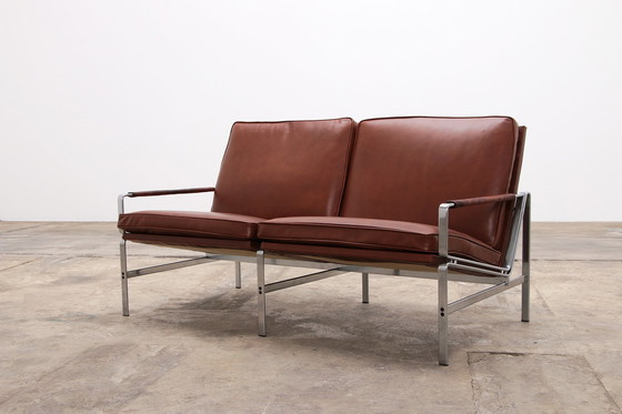 Image 1 of Fabricius & Kastholm Two-Seater Sofa Model FK 6720 brown leather