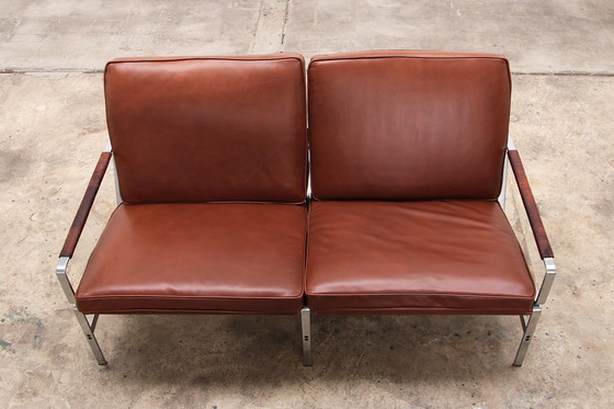 Image 1 of Fabricius & Kastholm Two-Seater Sofa Model FK 6720 brown leather